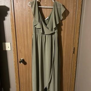 Katya ruffle maxi dress